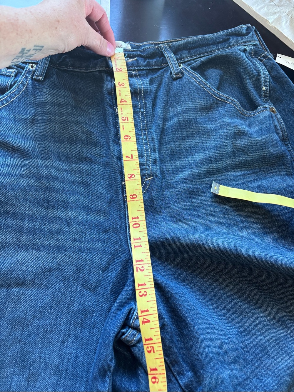 Universal Thread Dark Blue Wide Leg Jeans - Picture 8 of 8
